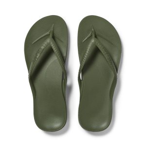 Arch Support Flip Flops - Classic - Olive