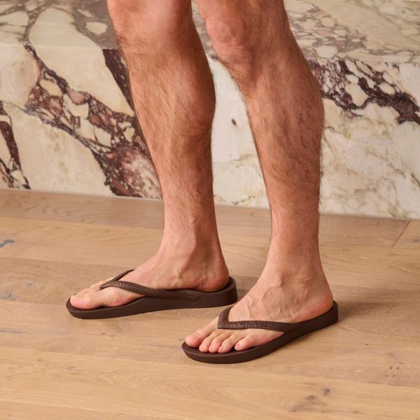 Arch Support Flip Flops - Classic - Brown