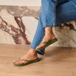 Arch Support Flip Flops - Classic - Olive